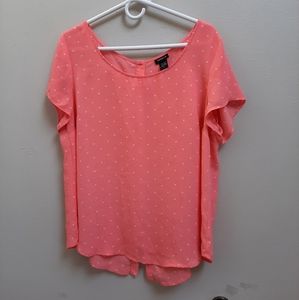 Nwot women Torrid Sheer  short Sleeve Top Size 0